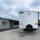 OUTPRIZE 14.5FT Portable Aluminum Telescoping RV Ladder