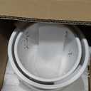 BUYMAX 5 inch&6 inch Orchid Pots with Holes & Removable Trays, White Ceramic Pots for Plants, Effective Drainage and Ventilation for Orchid Root Health to Assist New Plants or Repotting 2 Pack