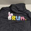 Bruh Meme Easter Day Funny Bunny Eggs Teens Boys Kids Men Pullover Hoodie,Small