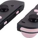 eXtremeRate DIY Full Set Buttons for Nintendo Switch & Switch OLED, Replacement Buttons for JoyCon, ABXY Direction Keys SR SL L R ZR ZL + - Home Capture Trigger Buttons Springs - Cherry Blossoms Pink