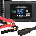 Premium 36V and 48V Golf Carts Charger,18Amp Smart Trickle Charger with Voltage Display, 36V-18Amp/48V-13Amp, Lithium,LiFePO4,Lead-Acid AGM/Gel/SLA Car Battery Maintainer for EZGO TXT Car Boat