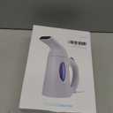 Steamer for Clothes, Handheld Garment Steamer, Portable Clothes Steamer Remove Wrinkle, Ideal for ALL Fabrics, 12 minutes Continuous Steam, One button Design, Easy to Use, mini (White)