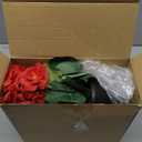 Zeyune 4 Pack Artificial Geranium Flowers for Outdoors Silk Flower UV Resistant Fake Plants Realistic Faux Flowers Outside for Home Kitchen Garden Patio Table Centerpiece(Red)