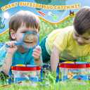 36 Pcs Bug Catcher Kit Insect Catching Outdoor Explorer Kit with Insect Transfer, Tweezers, Magnifying Glasses, Sticks, Observation Cages, Shoulder Straps for Kids Gift(Blue)
