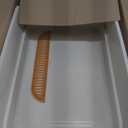 Extea Large Cat Litter Box with High Sides,Cat Boxes for Indoor Cats,Cat Litter Pan for Kitty,Litter Box with Low Entry,Easy to Clean,Anti-Splashing,23.6" x15.7" x6.2" (White)