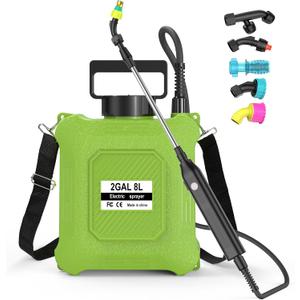 Battery Powered Sprayer 2 Gallon Electric Garden Sprayer for Plants & Weeds