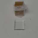 Remerry 4 Pieces 3 x 3 x 1 Acrylic Square Display Block Clear Polished Acrylic Cube Jewelry Stand Ring Showcase Display Holder Base