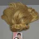 LONAI Retro Blonde Wig 50s 60s 70s Wig with Bangs for Women Beehive Vintage Style Synthetic Hair for Halloween Costume Party (shoulder Length)