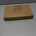 CCCEI Desk Organizer and Storage with Charging Station, Army Green Clamp on Table Pegboard, Gaming Standing Office Supplies Shelf Accessorie, Metal Peg Board Privacy Panels, Gifts for Men, 10FT.