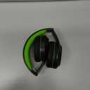 Rydohi Bluetooth Headphones Over Ear, 68H Playtime 3 EQ Music Modes Wireless Headphones with Microphone/Deep Bass, HiFi Stereo Foldable Headset for PC Home Travel Office (Black Green)