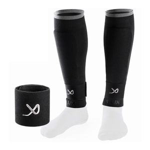 LUX Soccer Sleeves w/FREE Guard Stays for Men/Boys/Youth Compatible w/Soccer Grip Sock, L