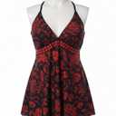 Women's Plus Size Floral Tankini Top XL