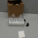 KIVY Glass Soap Dispenser Set [INCL. Waterproof Labels] - Glass Soap Dispenser with Pump - Hand Soap and Dish Soap Set - for Kitchen, Shower & Bathroom - Refillable (2X 16oz)