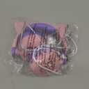 iClever Kids Bluetooth Headphones, Light Up Cat Ear,60H Playtime, USB C Fast Charging, Safe Volume 74/85dBA, Bluetooth 5.3,Toddler Headphones Wireless for iPad Tablets Travel,Meow Cookies-Peach Pink