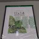 Americanflat 11x14 Metal Picture Frame with Tempered Glass - Use as 8x10 Frame with Mat or Display 11x14 Photo Without Mat - Brooklyn Collection - Picture Frames for Wall Display - Black