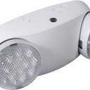 CM MZY Emergency Lights with Battery Backup,Commercial Emergency Light,Two Adjustable LED Light Head,Emergency Lighting Fixtures,120-277V AC, UL Certified, 1 Pack (White)