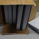 Cardinal 1 Inch 3 Ring Binders, White, 12 Pack, Round Ring Binder, Holds 225 Sheets, PVC Free, Customizable Covers, 2 Pocket View Binders for Office and School Organization