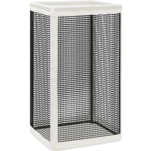 STORAGE MANIAC Mesh Laundry Hamper, 23.7 Gal. Tall Laundry Basket for Airflow, Strong Metal Dirty Clothes Hamper for College Dorm, Bedroom, Bathroom, Clothes Bin, White & Black