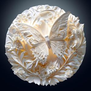 2 x Wooden Puzzles for Adults - Unique Animal Shaped Paper Butterfly Puzzle, 3D Vision Wooden Jigsaw Puzzle, Christmas Birthday Gifts for Friends/Family, Home Decor 8.5 * 8.5in 100pcs (Small)