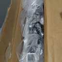 Dog Gate - 18"-45" Adjustable Extra Wide Metal Baby Gate to Step Over, 10" Tall Small Pet Gate with 3 Extension Kits, Pressure Mounted for Doorways & Stairs (White)