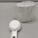 LEVERLOC Powerful Suction Cup Toothbrush Holder, Drill-Free Wall Shower Holder for Toothbrush, Toothpaste, Razor, Removable Suction Cup in Shower, Self-draining Kitchen Tableware Organizer, White