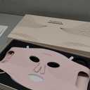 LED Face Mask Light Therapy, 4 Modes Portable Red Light Therapy for Face, 2000mAh Rechargeable Remote, Blue, Orange, 850NM Infrared & Red Light Mask, 400 LEDs, Timing Function, at Home & Travel