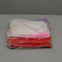 Gilprop 8 Pcs Valentine's Day Flower Wrapping Mesh Paper, 11 Inch x 4 Yard Wavy Pearl Edge Wrinkled Flower Packaging Mesh, Florist Supplies for Teacher Mother's Day Gifts (Red,Pink,White,Purple)