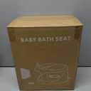 Baby Bath Seat for Babies 6 Months & Up - Bathtub Seats for Babies Sitting Up with Rinse Cup, Non-Slip, Comfortable, Infant Bath Essentials Gray (GREY)