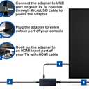 LEVELHIKE HDMI Cable for PlayStation 2 & PlayStation 1 Console (PS2 & PS1), PS1/PS2 to HDMI Adapter with True RGB Signal Output (100% Improved Video Quality), HD Converter with 4:3/16:9 Switch