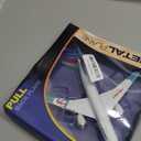 OTONOPI Airplane Toys Bump and Go Airlines Die Cast Metal Model Plane Toy with Lights and Sounds for Kids LightBlue