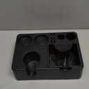 Espresso Tamping Station Knock Box With Detachable Organizer Adjustable Height for 51mm 54mm 58mm Portafilters ABS Coffee Bar Accessory Black