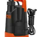 Clean Water Pump, Prostormer 1HP 3430GPH Portable Household Submersible Utility Drainage Pump for Swimming Pool, Pond, Garden, Flooded Cellar and Basement