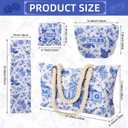5 Pcs Western Mahjong Tiles Set Large Mahjong Mat Empty Mahjong Bags Set for Tiles and Racks Mahjong Game Set Anti-Slip Table Cover for Mahjong Poker Board Games Dominoes and Card (With Mahjong Mat)