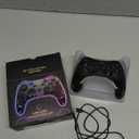 Switch Controller for Nintendo Switch/OLED/Lite, Replacement for Nintendo Switch Pro Controller Support PC & Android/iOS with Cool RGB LED, Wireless Switch Controller with Turbo,Vibration