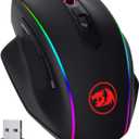 Redragon M686 Wireless Gaming Mouse, 16000 DPI Wired/Wireless Gamer Mouse with Professional Sensor, 45-Hour Reliable Power Capacity, Customizable Macro and RGB Backlight for PC/Mac/Laptop