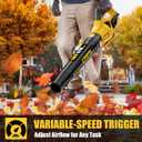 Cordless Leaf Blower, 600 CFM/125 MPH Turbo Boost Compatible with Dewalt 20V Max Battery, Brushless Motor, Variable Trigger and Speed Lock, Ergonomic 3.5LBS for Driveway & Yard, Tool Only