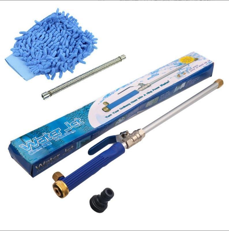2-in-1 High Pressure Power Washer Wand for Garden Hose, Hydro Jet Water Sprayer with 2 Nozzles & Quick Connectors, Power Washer Attachment for Car, Patio, Fence, Wall, and Floor Cleaning(Blue)