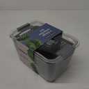 Kitchen Spaces Colander Stackable Food Storage Bin, Large, Gray