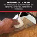 StepNGrip Rug Corner Grippers 4-Pack - Flattens Edges to Hold Rugs in Place - Impedes Curling with Stiff Layer - Reusable Carpet Grip Pads with Easy-Lift Design - 6.5 x 6.5 Inches