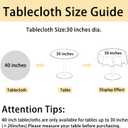 JIUZHEN Round Textured Table Cloth Linen Wrinkle Free Stain Resistant Farmhouse Decorative Circular Tablecloth for Kitchen, Dining, Party, Wedding, Outdoor Use (40 Inch Round,Stone)