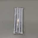 QINGYUN 4 Pack Small Spring Tension Curtain Rod 8 to 12.5 Inch, Thin DIY Tension Rods No Drill for Slim Window Cupboard Closet Sidelights, White