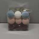 Velvet Christmas Tree Ornaments Balls: 3.15 Multicolor Flocked Shatterproof Christmas Ornaments Set - 18 Pack Hanging Matte Xmas Trees Decorations Bulk for Neutral Home Decor