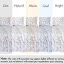 RUVANTI 100% Cotton Sheets Queen Size Percale Bedding, Cooling & Breathable Floral Design, Durable with a Crisp, Soft & Comfortable Feel, 16" Deep Pocket, 4-Piece Set, Aroma