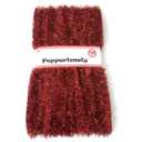 PEPPERLONELY 100 FT Commercial Length Christmas Garland Classic Christmas Decorations, Red