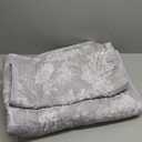 WONGS BEDDING Botanical Quilt Set Queen Size, Grey 3 Pieces Floral Plants Printed Bedspread Bedding Set Soft Lightweight Microfiber Coverlet Set for All Season (96""x90""), YS01AC080786AF-A