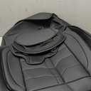 Seat Covers Front, 2-Pack for Cars, Waterproof Leather Car Seat Covers with Head Pillow, Auto Protectors Fit for 27''x15''x17''