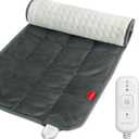 Comfytemp Weighted Heating Pad for Back & Period, FSA Eligible Electric Heat Pad, Birthday Gifts for Women Men Mom Dad & Mother Day Gift, 2.2 lb HSA Neck Shoulder Heated Pad, 2H Auto-Off, 12x24, Gray