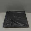 ZICOTO Decorative Vinyl Record Storage Box for 50+ Single Records - Sturdy and Easy to Carry LP Holder with Lid - The Perfect Storage Crate for Your Valuable Album Collection (Black)