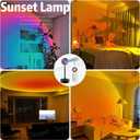 Sunset Lamp Projector Night Light Projection Lamps Christmas Light with Remote Mood Lighting Rainbow Sunlight lamp Led Colorful Changing for Home Bedroom