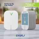 VEYOFLY Fruit Fly Traps for Indoors Official Refill, Gnat Trap Indoor Plug in, Bug Traps, Flying Insect Trap, Gnat Traps for House Indoor, Fly Trap Indoor for Home, Mosquito Catcher, Pack 10 Refills